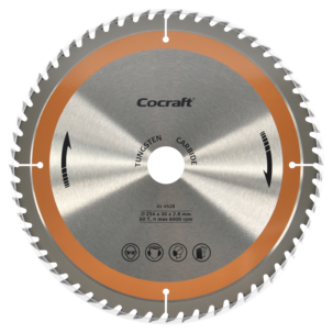 Cocraft sagblad 254 x 30 x 2,8 mm, 60T