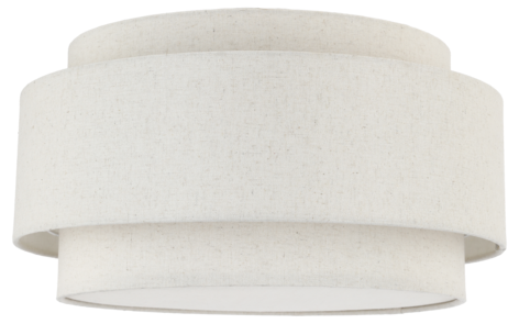 Northlight Albert plafond, metall og lin, 40 cm
