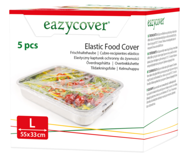 Overtrekkshette med elastisk bånd Eazycover, 5-pakning eller 10-pakning