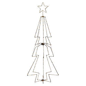 Konstsmide gran med LED-belysning, 210 cm, Ø 80