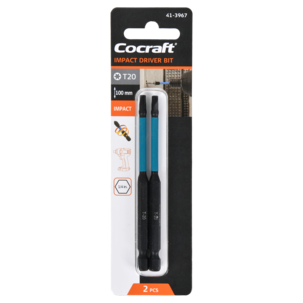 Cocraft bits Impact 1/4 tum, 100 mm, 2-pack