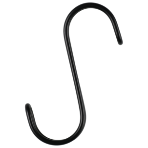 Stångkrok för hall och sovrum, svart metall, 1-pack