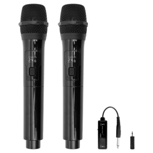 Exibel trådlösa mikrofon 2-pack 50 m räckvidd