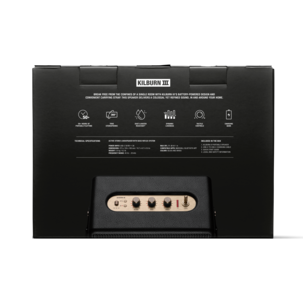 Marshall Kilburn III bærbar Bluetooth-høyttaler, svart