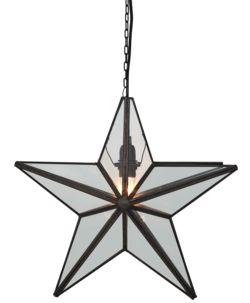 Hängande stjärna av glas