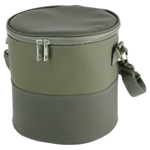 Rund, mjuk kylväska med axelrem, grön, 6 l