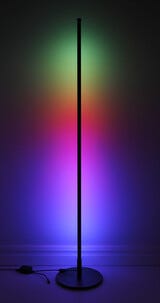 Gulvlampe RGB med effektfullt lys og fjernkontroll Cotech