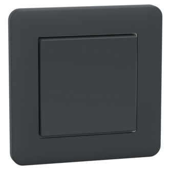 Schneider Exxact strømbryter 1-pol/trapp, innfelt, antrasitt