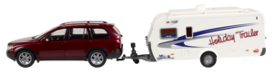 Bil med husvagn Holiday Trailer