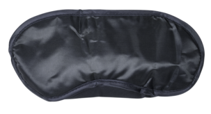 Reisesett med pute, maske og ørepropper