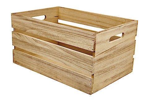 Trälåda med handtag