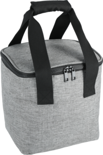 Liten kylväska med handtag, mjuk, grå, 9 liter