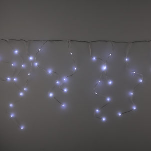 Mini LED Jääpuikkovalosarja kylmä valkoinen, jatkettava, 5 m
