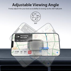 Magnetisk mobilholder for dashbord, bil