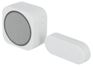 Trådlös dörrklocka med tryckknapp, batteridriven