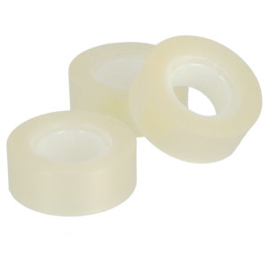 Transparent tape, kontortape, 3-pakning