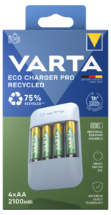Varta Eco Charger Multi Recycled Paristolaturi 2100 mAh
