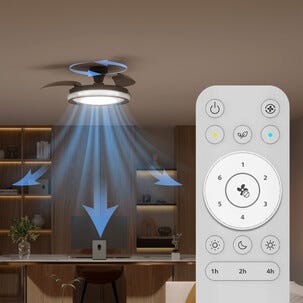 Philips Bliss takfläkt med dimbar belysning, 51 cm