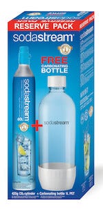 Kolsyrepatron och 1 l-flaska SodaStream