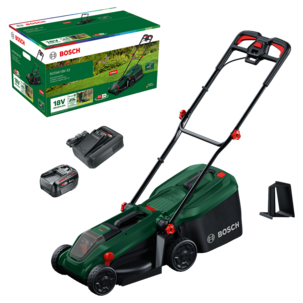Bosch Rotak 18V-32 gressklipper, med batteri