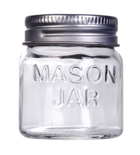 Glasburk med skruvlock