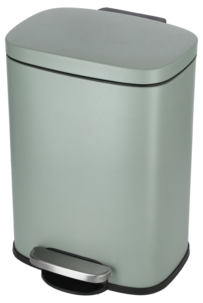 Rektangulær pedalbøtte, 5 liter