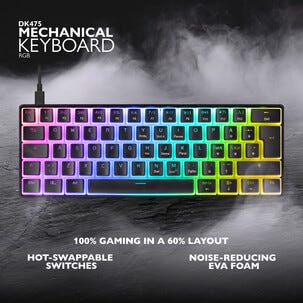 Deltaco mekaniskt gamingtangentbord mini 60, GAM-075V2