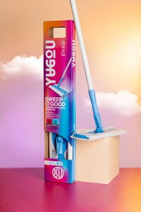 Yugou Sweep It Good starter kit golvmopp, 4 dukar