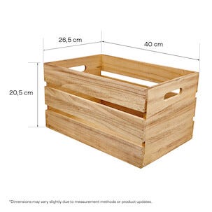 Trälåda med handtag