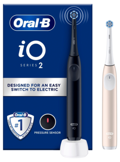Oral-B iO 2 Duo eltandborste 3 borstlägen, 2-pack