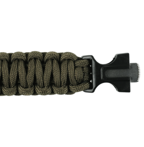 Överlevnadsarmband 5-i-1 med kompass, tändstål och visselpipa