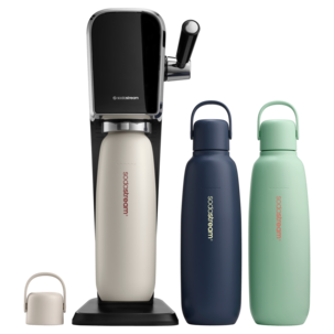 Sodastream Fizz & Go flaske, rustfritt stål, 0,9 l