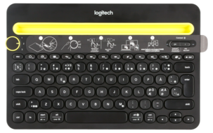 Logitech K480, Bluetooth-tastatur med stativ