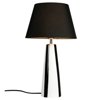 PR Home Leya Pöytävalaisin keraaminen mustavalkoinen 54 cm