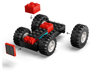 LEGO City Röd jordbrukstraktor med släp och får 60461, från 4 år