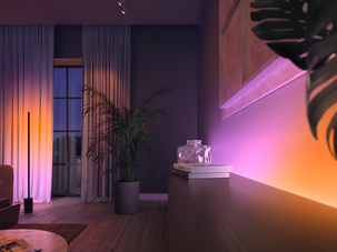 Philips Hue Signe golvlampa, 1,5 meter hög