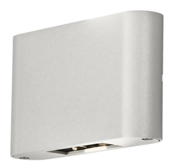 Konstsmide Chieri hvit fasadebelysning IP54, LED, 2x6W