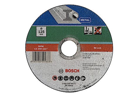 Kapskiva för metall 125 mm, Bosch