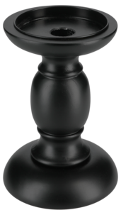 Kynttilänjalka puuta, musta