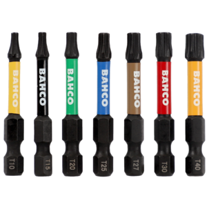 Bahco bitssats Impact 1/4 tum, torsion bits, 40 delar