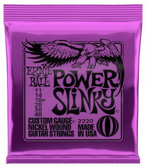 Ernie Ball Power Slinky 11-48 strängset till elgitarr