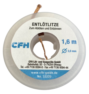 Avloddingslisse, 2,0 mm x 1,6 m