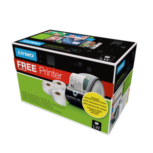 Dymo LabelWriter 450 etikettskriver med etiketter