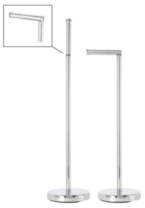 Gulvstående toalettrullholder, rustfritt stål