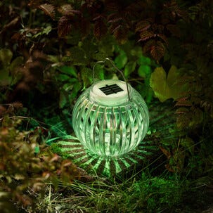 Solcellslykta med RGB och vitt ljus Northlight, 15 cm