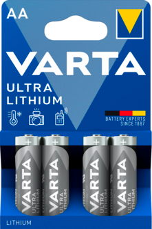 VARTA Ultra Lithium AA/FR6 litiumbatteri 4-pakning