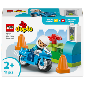 LEGO Duplo Town Blå polismotorcykel 10471, från 2 år