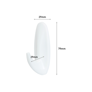 Command selvheftende kroker design, 2-pakning