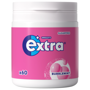 Wrigley's Extra tyggegummi i boks, 60-pakning