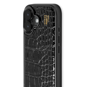 Ideal of Sweden Black Croco mobilskal för iPhone 17, svart